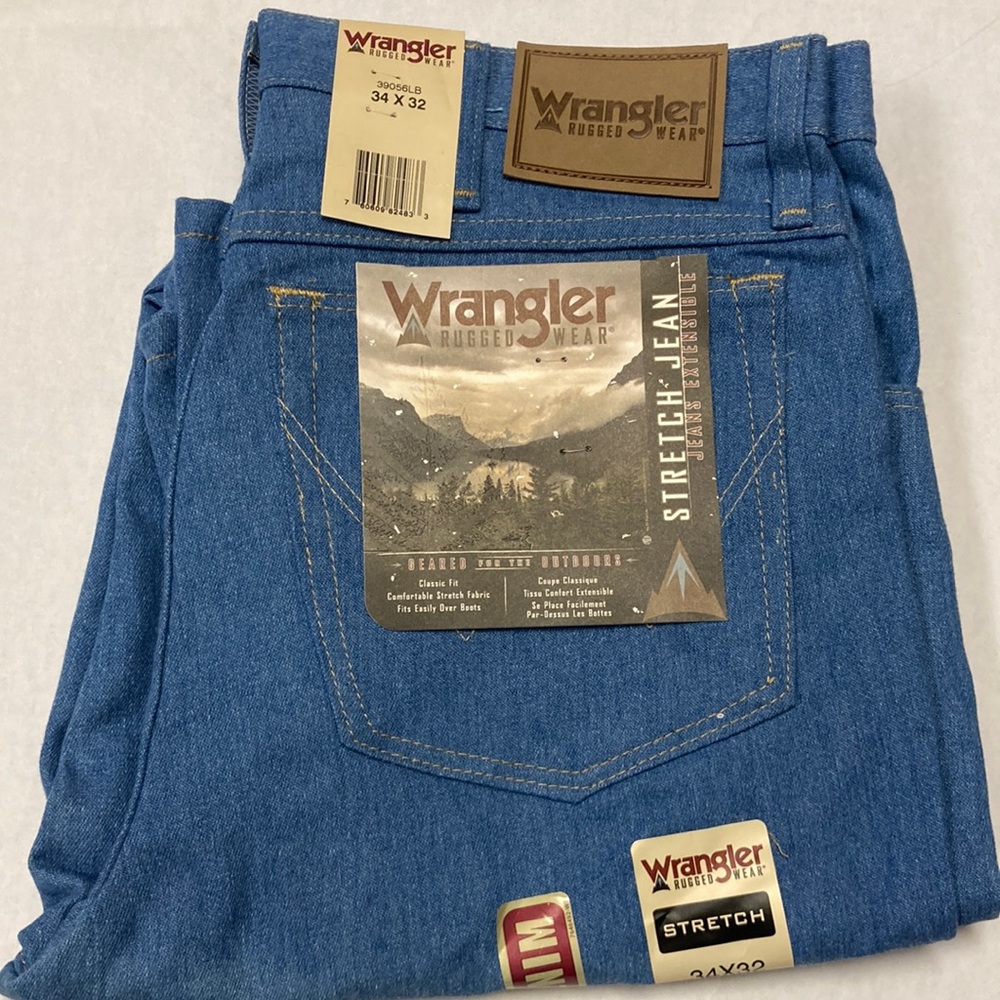 Wrangler Mens Rugged Wear Stretch Flex Denim Jeans